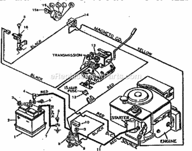 Page A Diagram and Parts List for 502255630  Craftsman Lawn Tractor