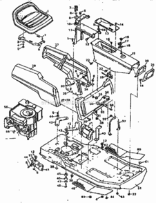 Page B Diagram and Parts List for 502255630  Craftsman Lawn Tractor