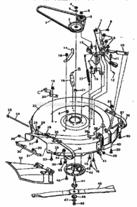 Page F Diagram and Parts List for 502255630  Craftsman Lawn Tractor