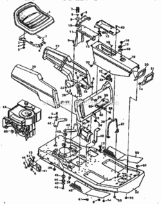 Page B Diagram and Parts List for 502255631  Craftsman Lawn Tractor