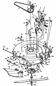 Page F Diagram and Parts List for 502255631  Craftsman Lawn Tractor