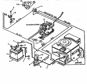 Page F Diagram and Parts List for 502255632  Craftsman Lawn Tractor