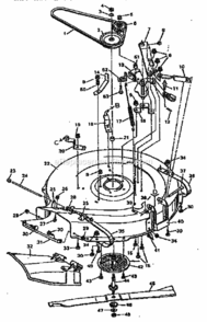 Page E Diagram and Parts List for 502255633  Craftsman Lawn Tractor