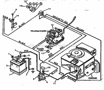Page F Diagram and Parts List for 502255633  Craftsman Lawn Tractor