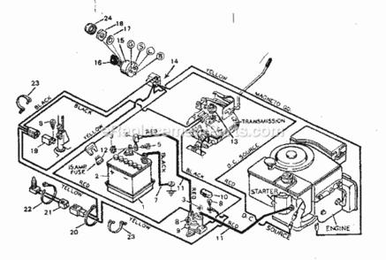 Page A Diagram and Parts List for 502255634  Craftsman Lawn Tractor