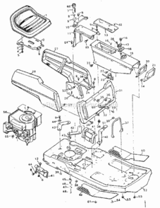 Page B Diagram and Parts List for 502255634  Craftsman Lawn Tractor