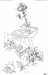 Page C Diagram and Parts List for 502255640  Craftsman Lawn Tractor