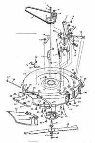 Page E Diagram and Parts List for 502255640  Craftsman Lawn Tractor