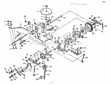 Page F Diagram and Parts List for 502255640  Craftsman Lawn Tractor