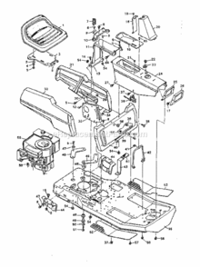 Page B Diagram and Parts List for 502255644  Craftsman Lawn Tractor
