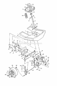 Page D Diagram and Parts List for 502255644  Craftsman Lawn Tractor
