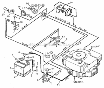 Page A Diagram and Parts List for 502255652  Craftsman Lawn Tractor
