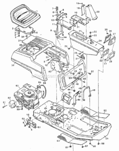 Part Location Diagram of 55818 Craftsman Frame