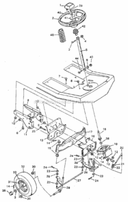 Page D Diagram and Parts List for 502255652  Craftsman Lawn Tractor