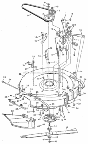 Page F Diagram and Parts List for 502255652  Craftsman Lawn Tractor