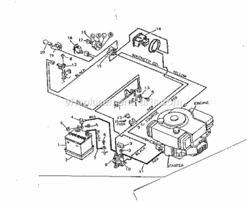 Page F Diagram and Parts List for 502255653  Craftsman Lawn Tractor