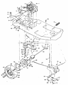 Page C Diagram and Parts List for 502255654  Craftsman Lawn Tractor