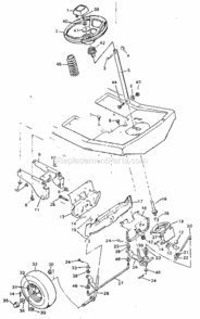 Page D Diagram and Parts List for 502255654  Craftsman Lawn Tractor