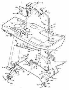 Page E Diagram and Parts List for 502255654  Craftsman Lawn Tractor