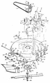 Page F Diagram and Parts List for 502255654  Craftsman Lawn Tractor