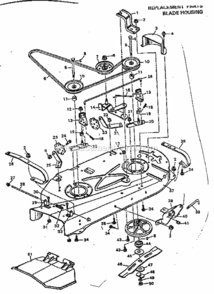 Page F Diagram and Parts List for 502255661  Craftsman Lawn Tractor