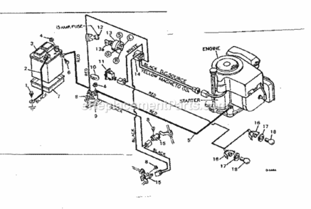 Part Location Diagram of 24X23 Craftsman Cable