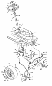 Page D Diagram and Parts List for 502255710  Craftsman Lawn Tractor