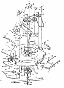 Page F Diagram and Parts List for 502255710  Craftsman Lawn Tractor