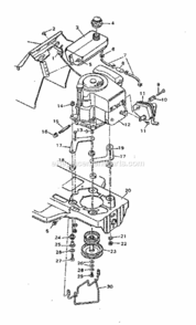 Page G Diagram and Parts List for 502255710  Craftsman Lawn Tractor