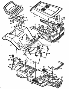 Page A Diagram and Parts List for 502255711  Craftsman Lawn Tractor
