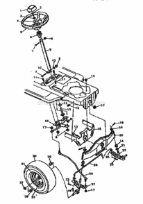 Page C Diagram and Parts List for 502255711  Craftsman Lawn Tractor