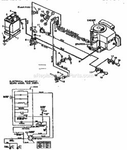 Page G Diagram and Parts List for 502255711  Craftsman Lawn Tractor