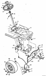 Page C Diagram and Parts List for 502255712  Craftsman Lawn Tractor