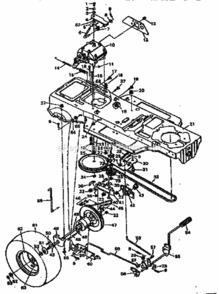 Page B Diagram and Parts List for 502255713  Craftsman Lawn Tractor
