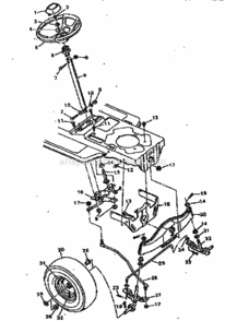 Page C Diagram and Parts List for 502255713  Craftsman Lawn Tractor