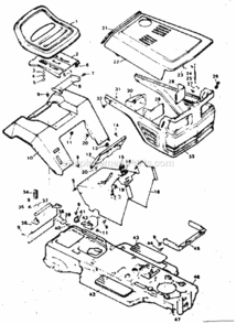 Page A Diagram and Parts List for 502255750  Craftsman Lawn Tractor