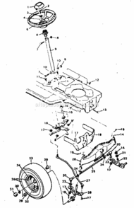 Page C Diagram and Parts List for 502255750  Craftsman Lawn Tractor