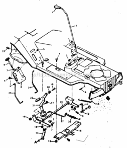Page E Diagram and Parts List for 502255750  Craftsman Lawn Tractor