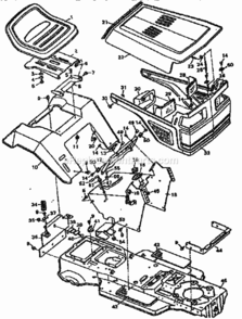 Page A Diagram and Parts List for 502255751  Craftsman Lawn Tractor