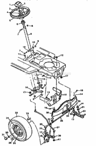 Page C Diagram and Parts List for 502255751  Craftsman Lawn Tractor