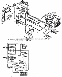 Page E Diagram and Parts List for 502255751  Craftsman Lawn Tractor