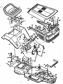 Page A Diagram and Parts List for 502255752  Craftsman Lawn Tractor