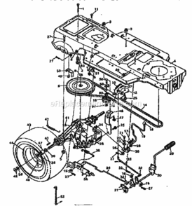 Page B Diagram and Parts List for 502255752  Craftsman Lawn Tractor