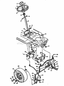 Page C Diagram and Parts List for 502255752  Craftsman Lawn Tractor