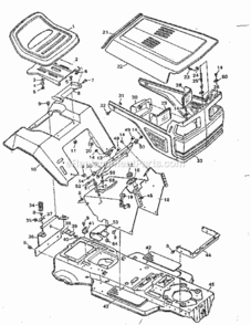 Page A Diagram and Parts List for 502255760  Craftsman Lawn Tractor
