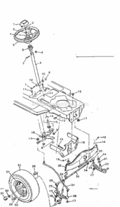 Page C Diagram and Parts List for 502255760  Craftsman Lawn Tractor