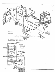 Page E Diagram and Parts List for 502255760  Craftsman Lawn Tractor