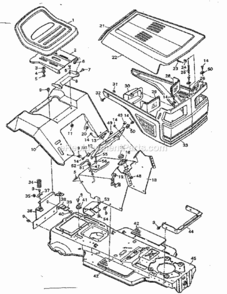 Page A Diagram and Parts List for 502255761  Craftsman Lawn Tractor