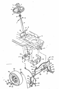 Page D Diagram and Parts List for 502255761  Craftsman Lawn Tractor