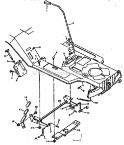 Page E Diagram and Parts List for 502255780  Craftsman Lawn Tractor